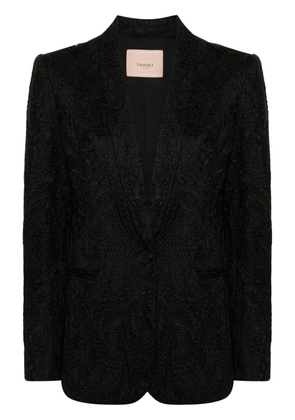 TWINSET guipure lace blazer - Black