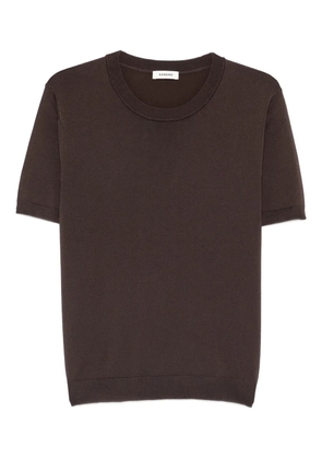 SANDRO short-sleeve crew-neck T-shirt - Brown