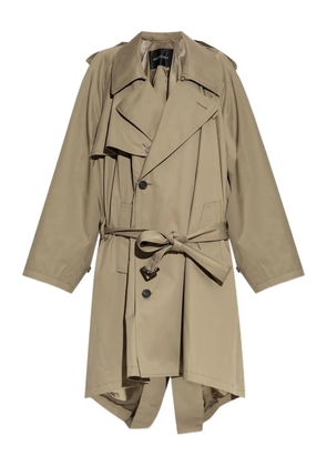 Balenciaga belted double-breasted trench coat - Neutrals