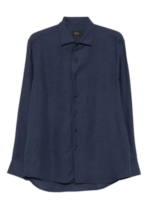 Brioni long-sleeve button-fastening shirt - Blue