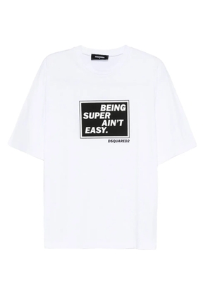 DSQUARED2 graphic-print cotton T-shirt - White