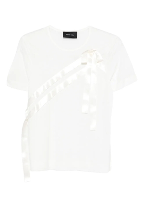 Simone Rocha sash bow T-shirt - White
