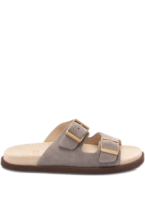 Brunello Cucinelli buckle-strap sandals - Grey