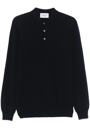 D4.0 fine-knit polo shirt - Blue