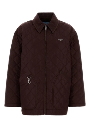 Prada quilted zip jacket - Brown