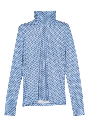 MALIPARMI geometric long-sleeve T-shirt - Blue