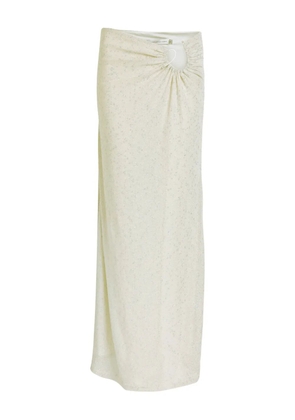 Christopher Esber Imber metallic looped skirt - Silver