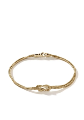 John Hardy 14kt yellow gold Manah 1.8mm double-row bracelet