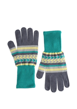 ASICS Aquifolia striped-detail gloves - Grey