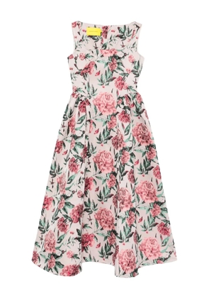 Marques'Almeida floral midi dress - Neutrals