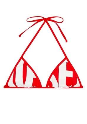 Diesel Bfb-Sees-A logo-print bikini top - Red