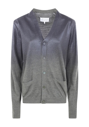 Maison Margiela button ombre cardigan - Grey