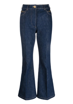 Patou organic-denim flared jeans - Blue