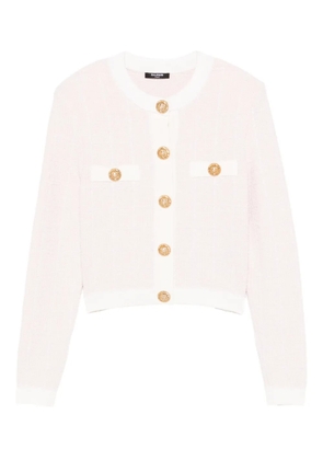 Balmain light tweed button cardigan - Pink