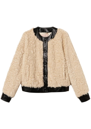 TWINSET faux-fur jacket - Neutrals