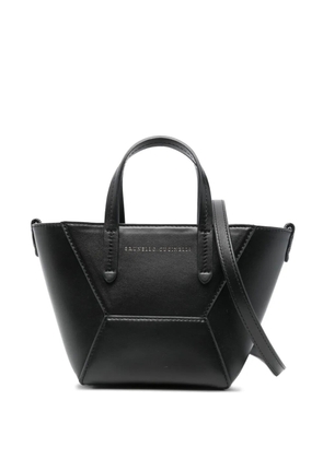 Brunello Cucinelli leather shoulder bag - White