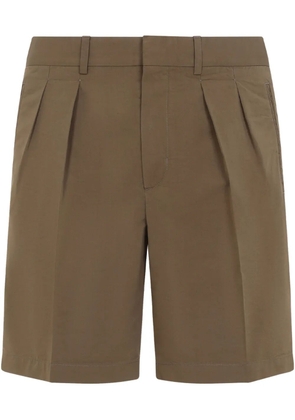 TOM FORD poplin tailored shorts - Brown