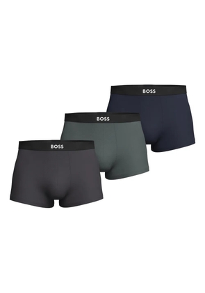 BOSS logo-waistband boxers (pack of three) - Blue