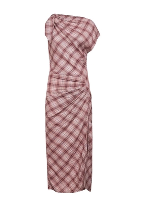 MARANT ÉTOILE asymmetric tied maxi dress - Red