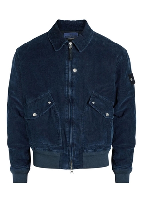 Stone Island corduroy zip jacket - Blue
