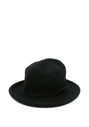 Yohji Yamamoto wool-felt fedora - Black