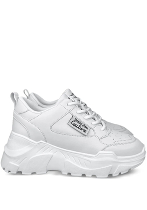 Versace Jeans Couture leather sneakers - White