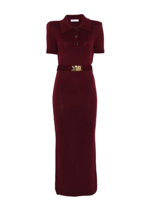 Rowen Rose short sleeve midi dress - Red