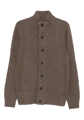 Barbour high-neck wool cardigan - Brown