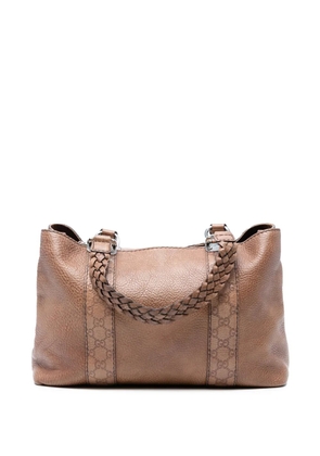 Gucci Pre-Owned 2016-2025 Guccissima Trimmed Leather Bamboo Libeccio tote bag - Brown