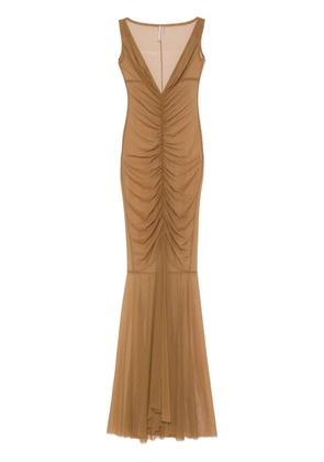 Norma Kamali Tara gown - Brown
