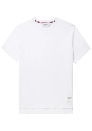 Thom Browne side-slit short-sleeve T-shirt - White