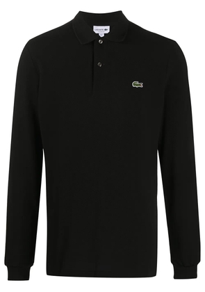 Lacoste logo patch polo shirt - Black