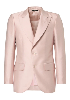 TOM FORD single-breasted satin blazer - Pink