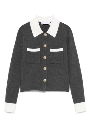 Self-Portrait cashmere-blend cardigan - Grey