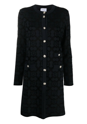 Ferragamo fitted single-breasted Gancini coat - Black