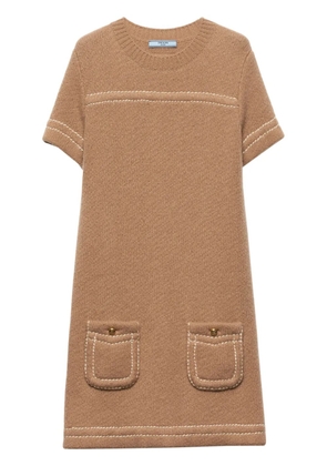 Prada cashmere mini dress - Brown