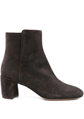 AGL 60mm block-heel suede boots - Grey