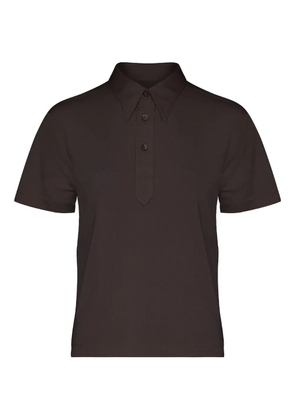 Maison Margiela three-button polo top - Brown
