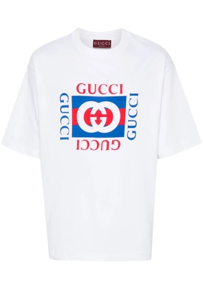 Gucci Interlocking G-print cotton T-shirt - White