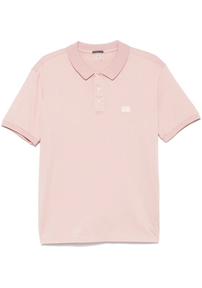 C.P. Company logo-patch polo shirt - Pink