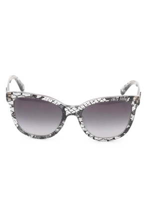 Dolce & Gabbana Pre-Owned 2010s lace-print sunglasses - White