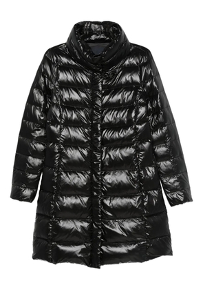 Fay quilted stand-collar coat - Black