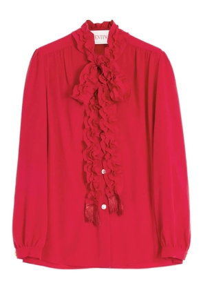 Valentino Garavani crepe de chine shirt - Red
