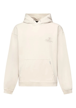 Represent embroidered-logo hoodie - Neutrals