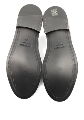 Givenchy Pre-Owned logo-detail leather loafers - Black