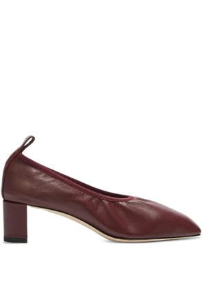 Aeyde 35mm Narissa ruched pumps - Red