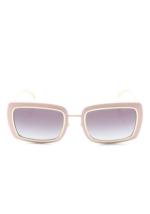 CHANEL Pre-Owned 1986-1988 rectangle-frame sunglasses - Gold