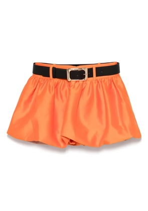 Self-Portrait satin skirt - Orange