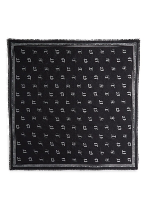 Karl Lagerfeld Ikon jacquard scarf - Black
