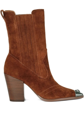 Kurt Geiger London 85mm Regent suede boots - Brown